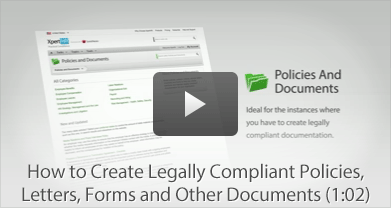 How to Create Legally Compliant Policies, Letters, Forms and Other Documents