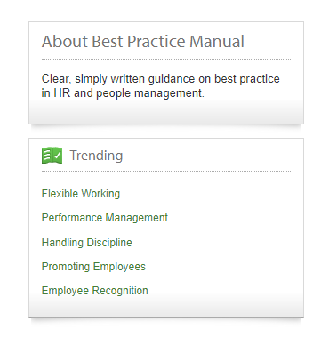 Best Practice trending module