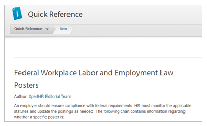 Federal Workplace Labor and Employment Law Posters