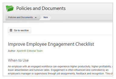 Improve Employee Engagement Checklist