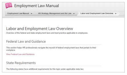 Labor and Employment Law Overview screenshot