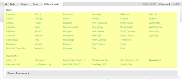 State and Local Resources Screenshot 1